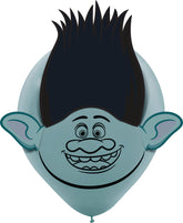 Trolls World Tour Latex Balloon Decorating Kit, 12-Inch, 6-Pack